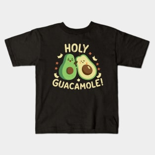 Holy Guacamole Funny pun avocado Kids T-Shirt